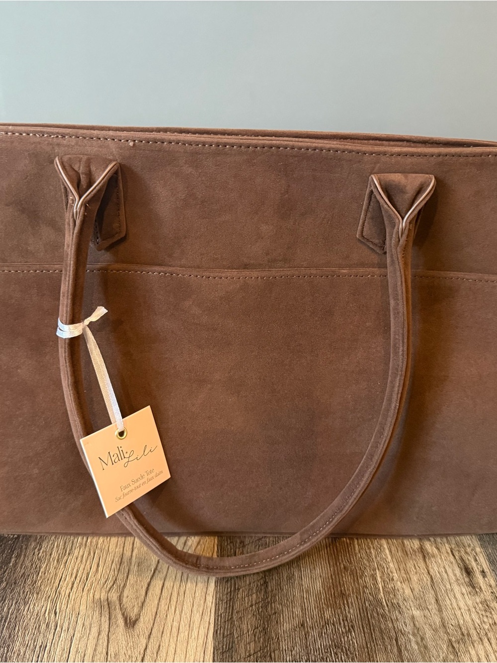 Mali + Lili: Faux Suede Tote